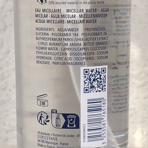 L'occitane Shea Extract Micellar Water 200 ML NEW - Picture 4 of 5